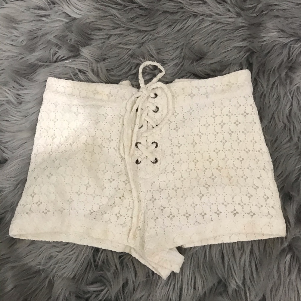 Forever 21 crochet shorts